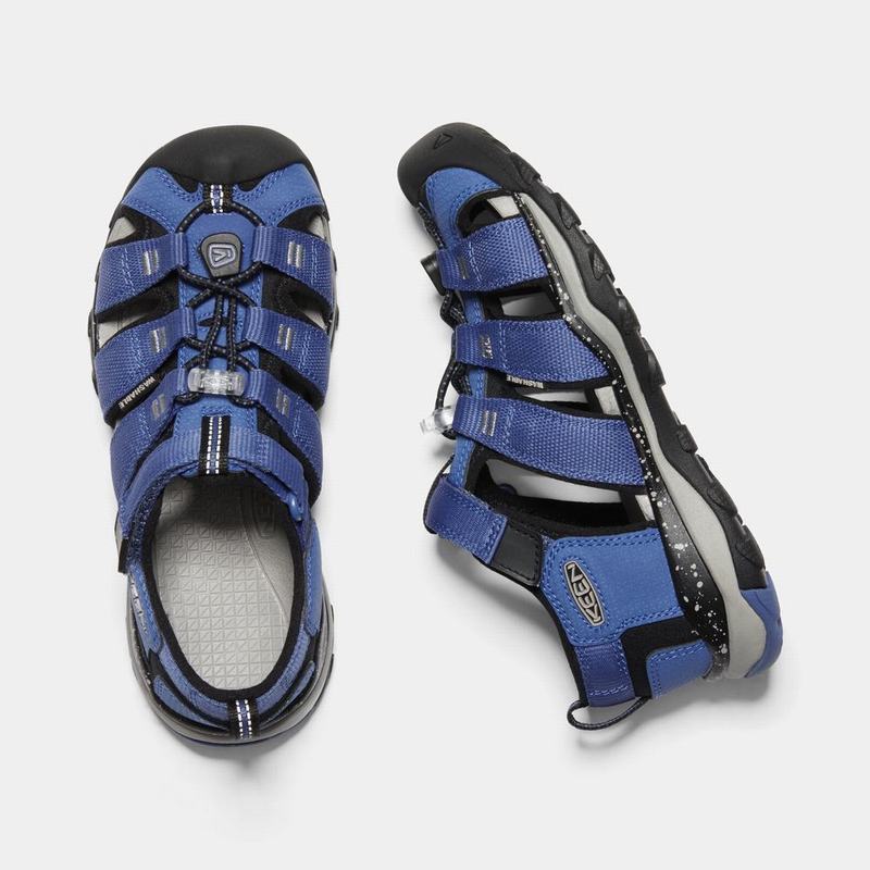 Sandalias Trekking Keen Newport Neo H2 Para Niños Azules/Negros - Sandalias Keen Mexico (890236-JWK)